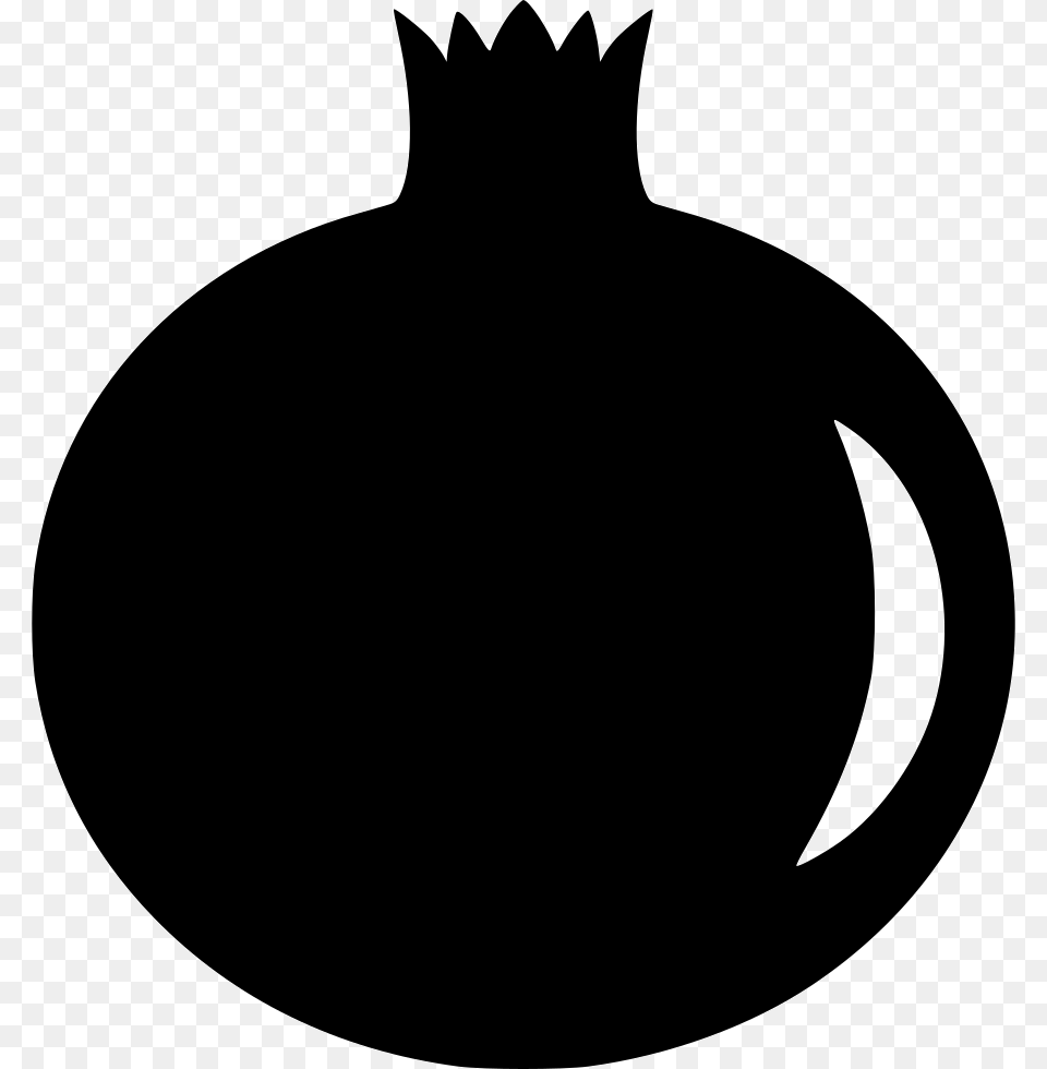 Pomegranate Icon Download, Silhouette, Stencil, Ammunition, Bomb Png Image