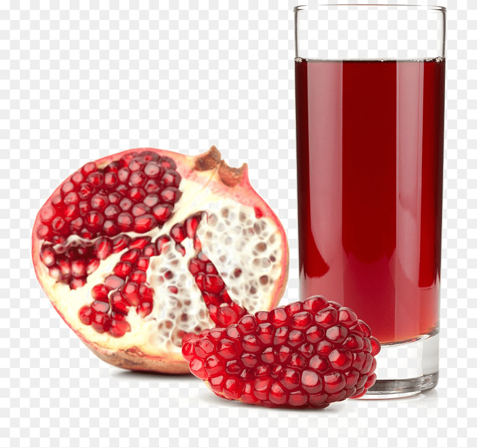 Pomegranate Photo Glass Pomegranate Juice, Food, Fruit, Plant, Produce Png Image
