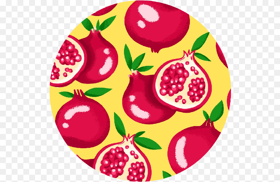 Pomegranate Romp Strawberry, Food, Fruit, Plant, Produce Png