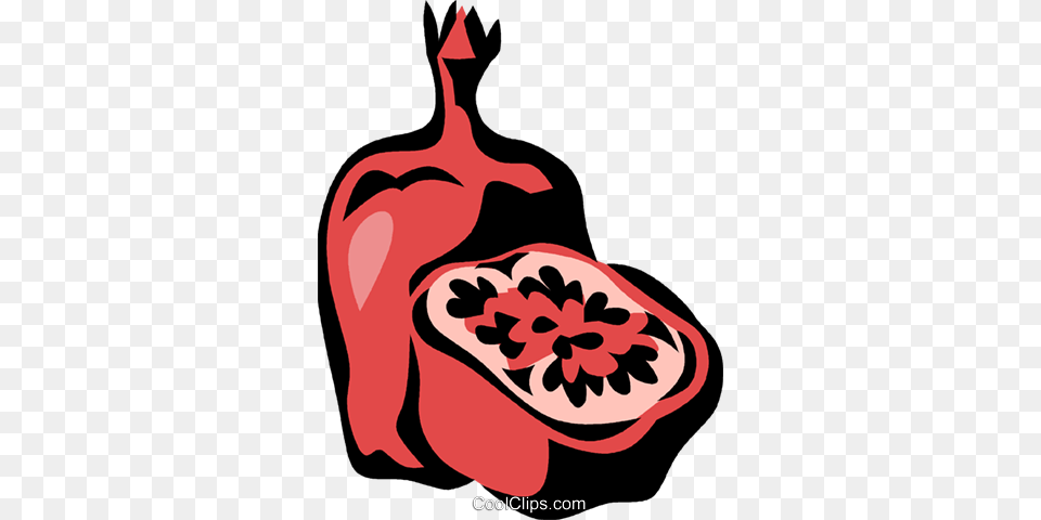 Pomegranate Royalty Free Vector Clip Art Illustration, Food, Fruit, Plant, Produce Png Image