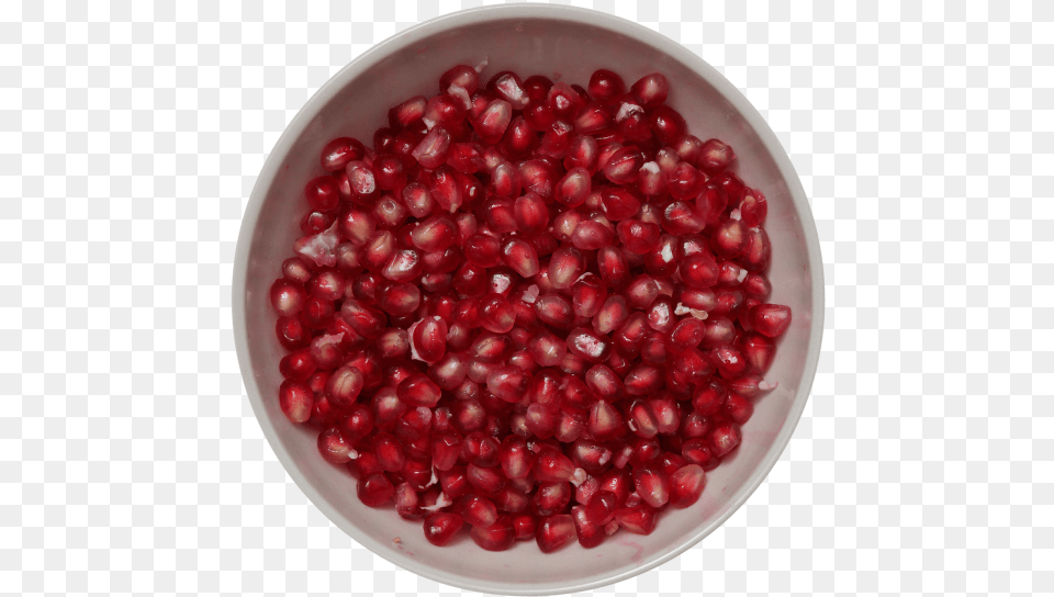 Pomegranate Seeds In Bowl Pomegranate, Food, Fruit, Plant, Produce Free Transparent Png