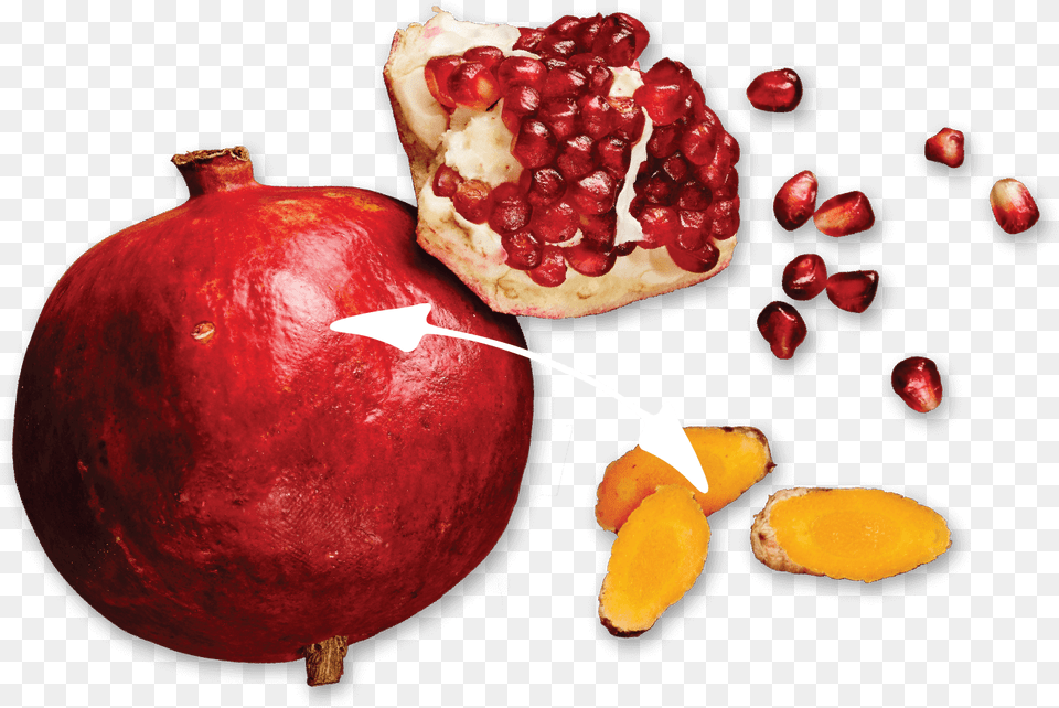 Pomegranate Turmeric Immunity Boost Pomegranate, Food, Fruit, Plant, Produce Free Png Download