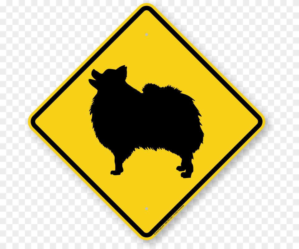 Pomeranian Dog Symbol Sign Guard Dog Sign Beware Dog Sign Sku, Road Sign, Animal, Bear, Mammal Free Png