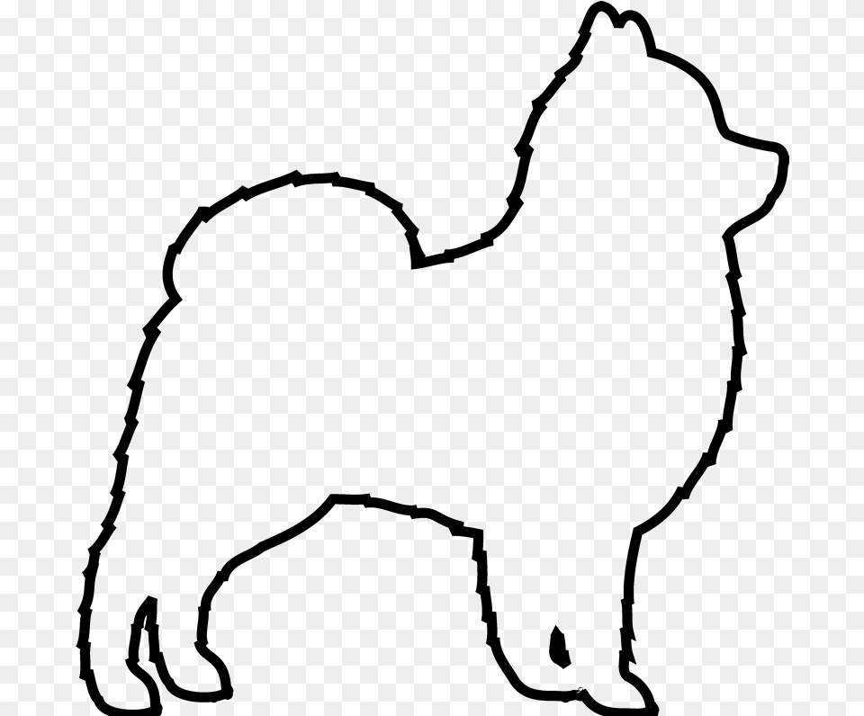 Pomeranian Rubber Stamp Pomeranian Outline, Silhouette, Animal, Canine, Mammal Png