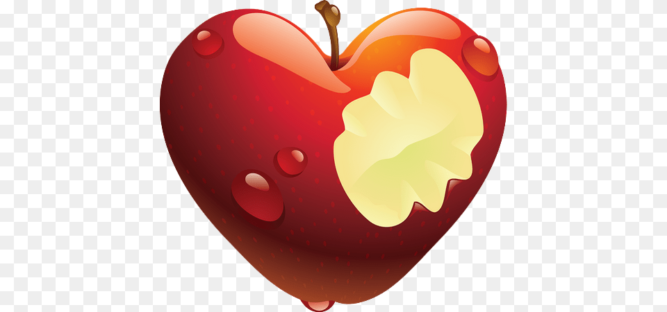 Pomme Tube Coeur, Apple, Produce, Plant, Fruit Png