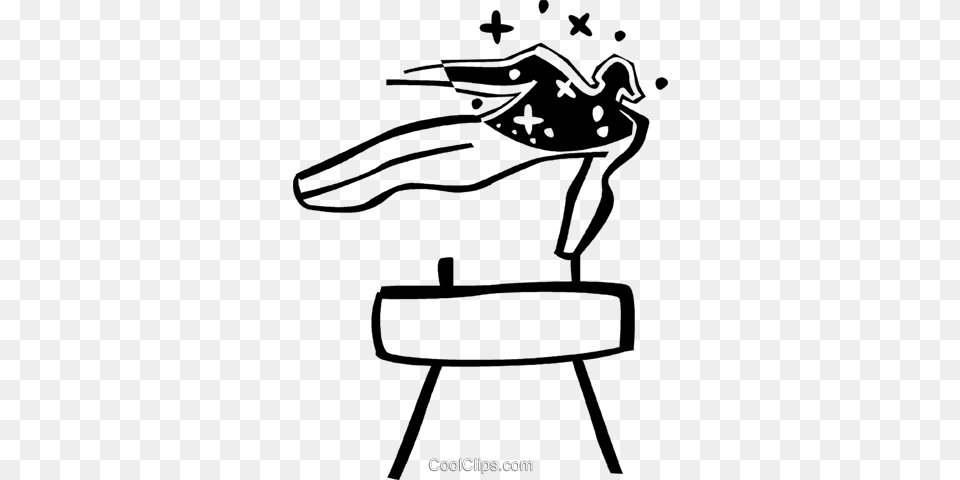 Pommel Horse Royalty Vector Clip Art Illustration, Smoke Pipe, Device, Water Free Png Download