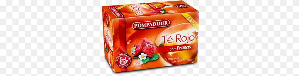 Pompadour T Rojo Con Fresas Pack De 5 X 20 Bolsitas, Berry, Food, Fruit, Plant Free Png Download