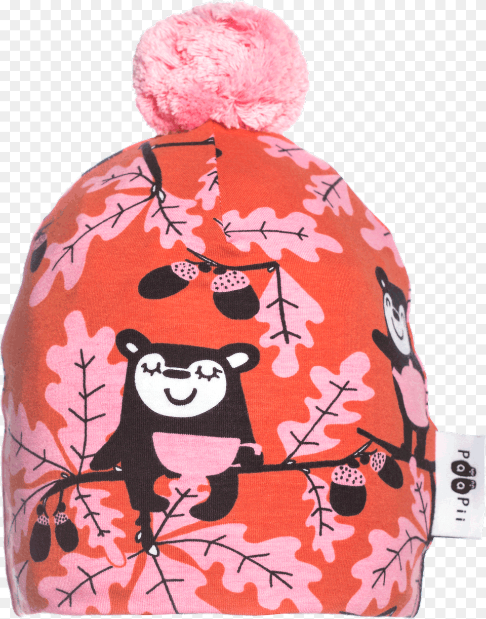 Pompom Beanie Oak Backpack, Cap, Clothing, Hat, Food Free Png Download