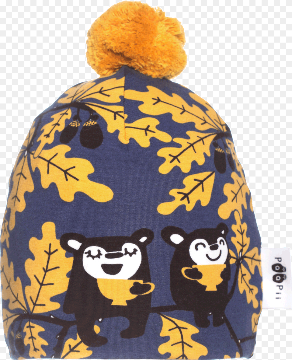 Pompom Beanie Oak Beanie, Cap, Clothing, Hat, Animal Free Png Download