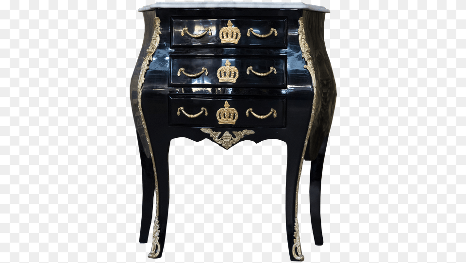 Pomps By Casa Padrino Baroque Chest With 3 Drawers End Table, Cabinet, Drawer, Furniture, Sideboard Free Png Download