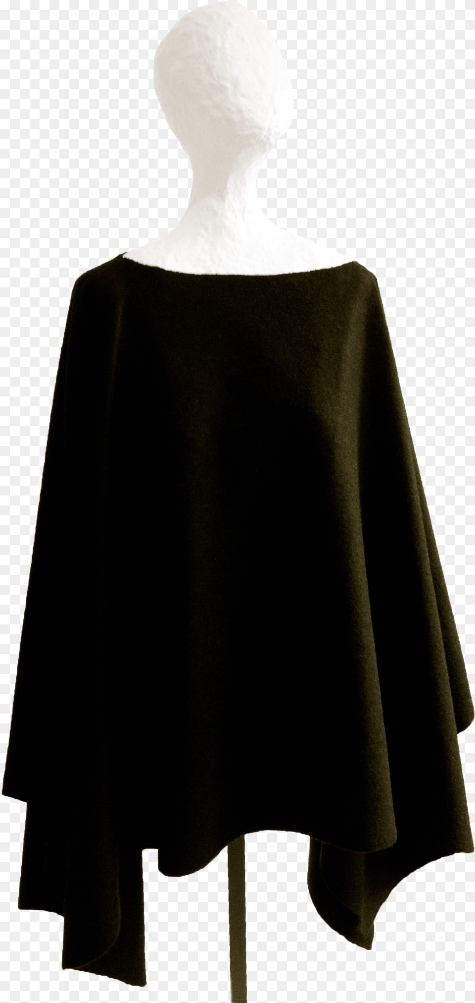 Poncho Felt Black One Size 1200 Sek A Line, Cape, Clothing, Fashion, Adult Png