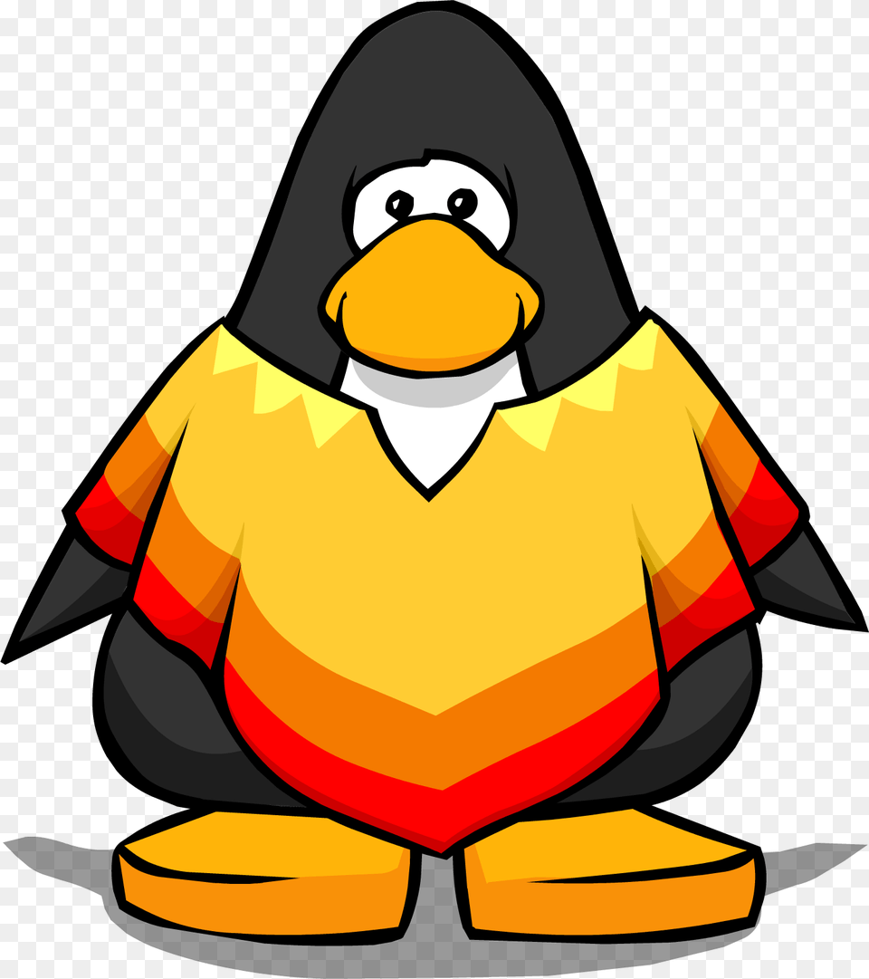 Poncho From A Player Card Club Penguin Blue Tux, Person Free Png