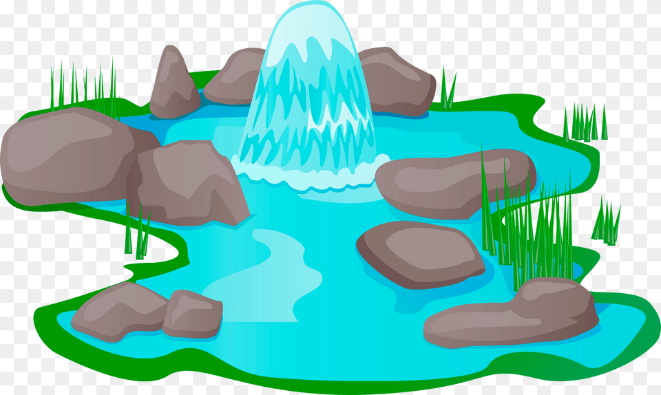 Pond Clipart, Architecture, Fountain, Water, Outdoors Png Image