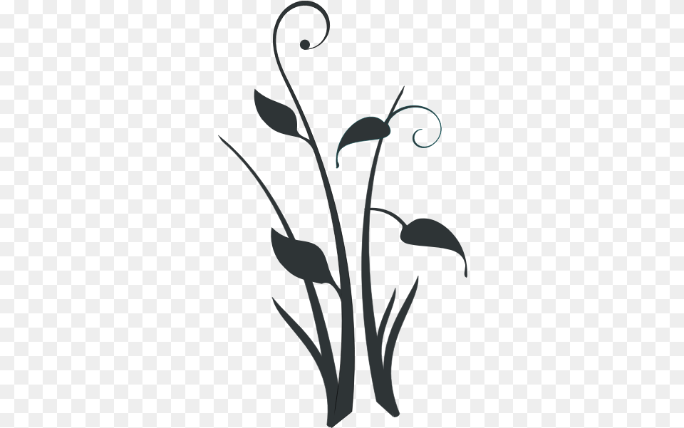 Pond Flower Silhouette Vector Clip Art Silhouette Outline Flower Clipart, Floral Design, Graphics, Pattern, Plant Free Png Download