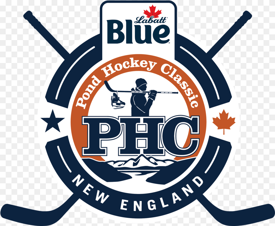 Pond Hockey Classic New England Pond Hockey Classic, Logo, Person, Symbol, Emblem Free Png Download