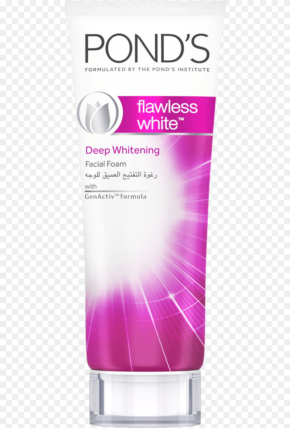 Pondquots Flawless White Deep Whitening Facial Foam Ponds, Bottle, Purple, Lotion, Cosmetics Free Png