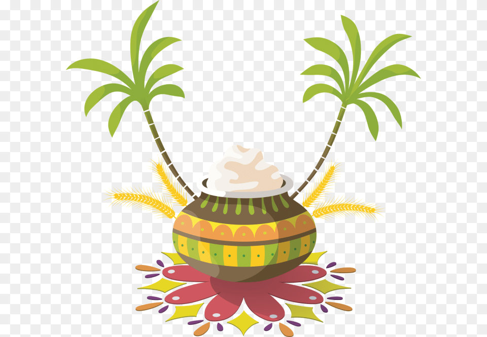 Pongal Pot Happy Pongal 2019 Gif, Cream, Dessert, Food, Fruit Free Transparent Png