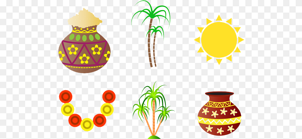 Pongal Sugar Cane Pongal, Jar, Pottery, Vase, Plant Png Image