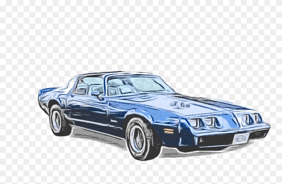 Pontiac Firebird Esprit Antique Car, Transportation, Vehicle, Machine, Wheel Free Transparent Png