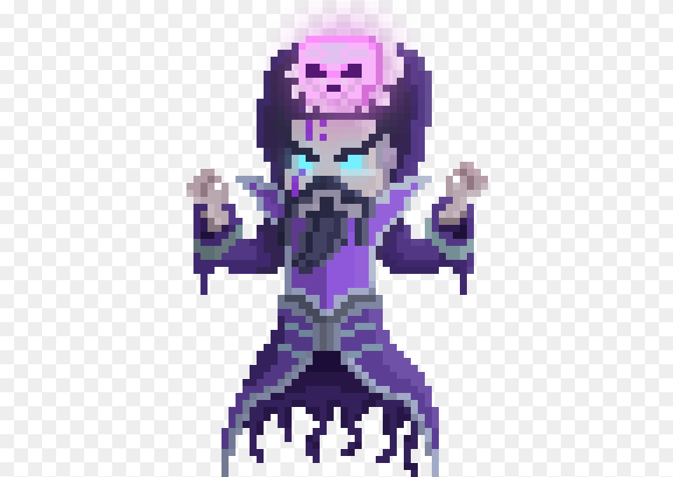 Pontifex Mortis Pixel Full Pixel Art Zelda Bosses, Purple, Alien Free Transparent Png