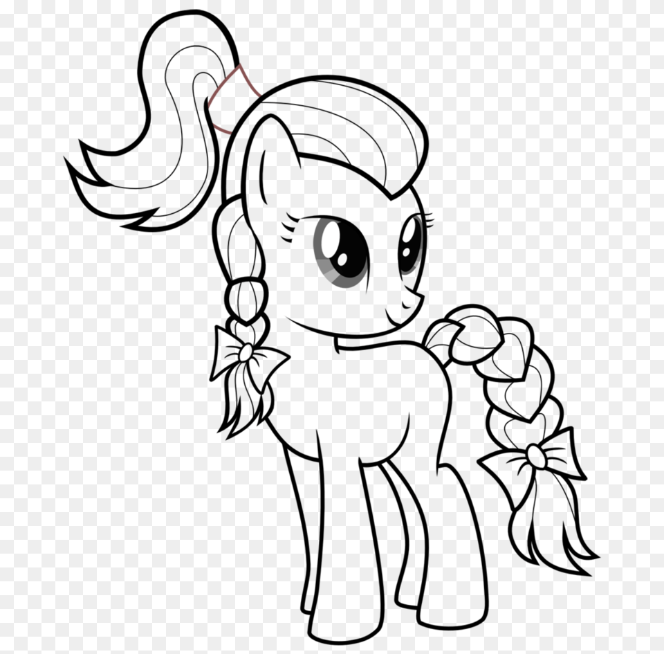 Pony Clipart Outline Collection Png