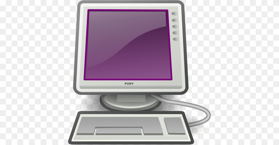 Pony Desktop Computer Vector Image Royalty Computer Clip Art, Electronics, Pc, Screen, Computer Hardware Free Transparent Png