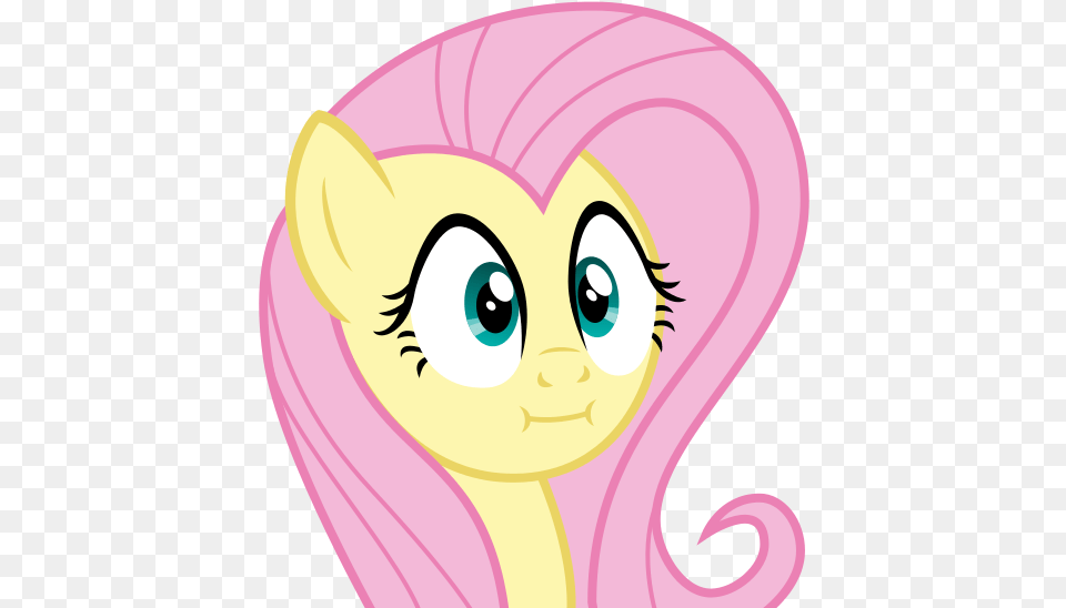 Pony Fluttershy Face Hair Pink Nose Facial Expression Fluttershy Poker Face, Book, Comics, Publication, Baby Free Transparent Png