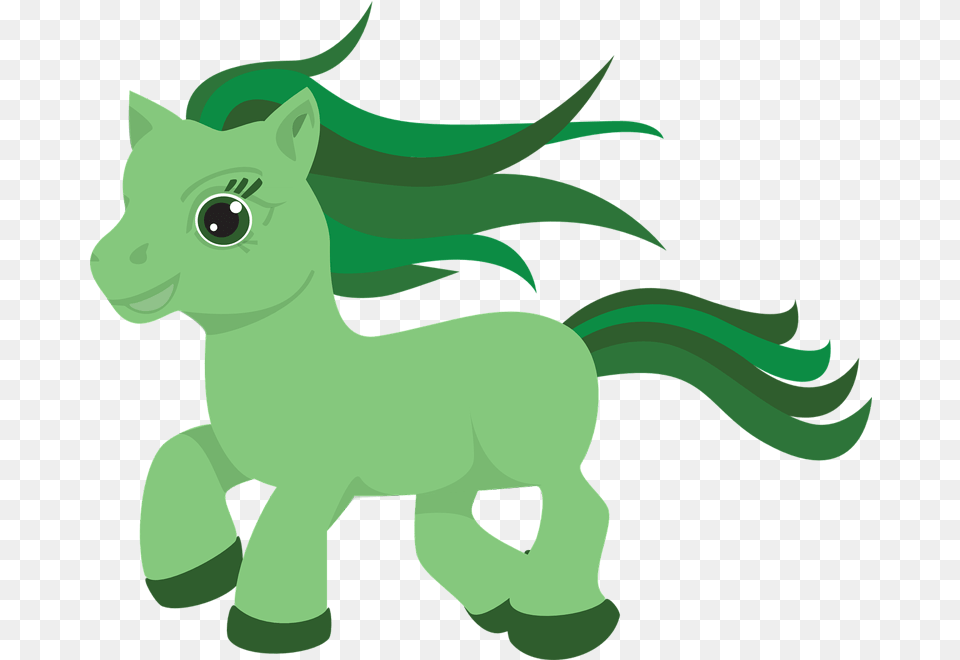 Pony Horse Transparent, Green, Accessories, Ornament, Jewelry Free Png