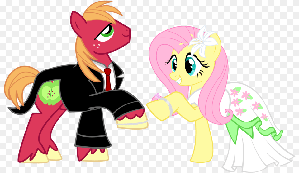 Pony Wedding Commission Big Mac X Flutt My Little Pony Big Macintosh X Fluttershy, Book, Comics, Publication, Baby Free Png