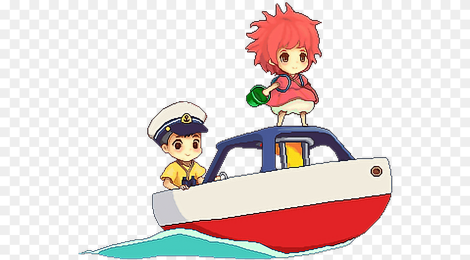 Ponyo Kawaii Pixel Studioghibli Studio Ghibli Gif Transparent, Book, Comics, Publication, Baby Free Png