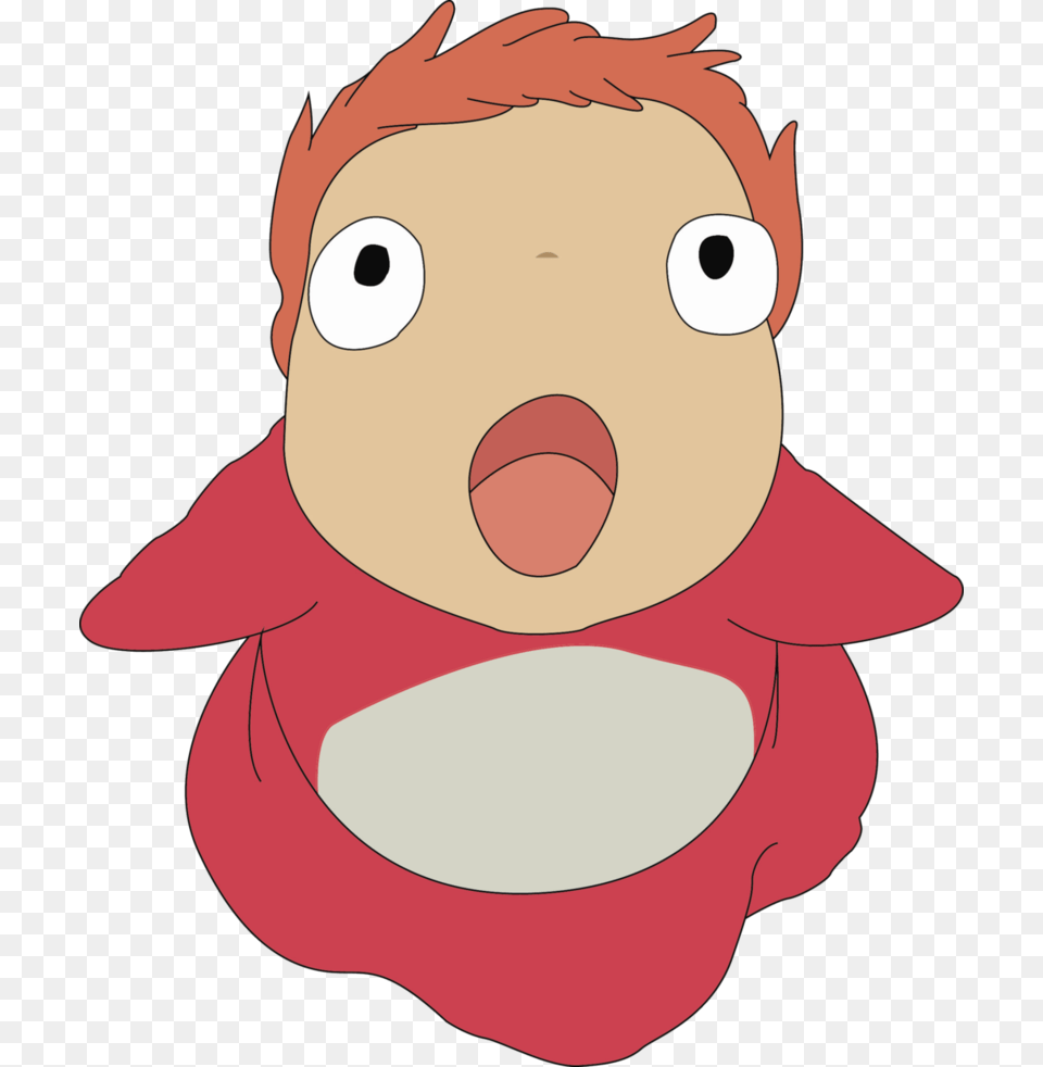 Ponyo Clip Black And White Stock Ponyo, Baby, Person, Face, Head Free Transparent Png