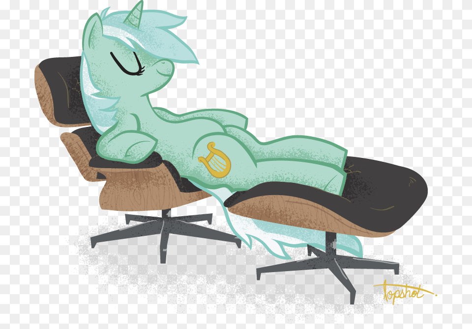 Ponyshot Chair Female Lyra Heartstrings Mare On Mlp Sitting On A Chair, Furniture Free Png
