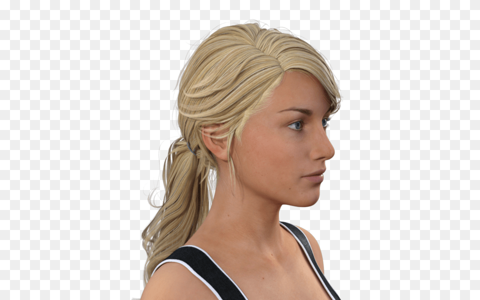 Ponytail Hair Blond, Adult, Person, Woman, Female Free Transparent Png
