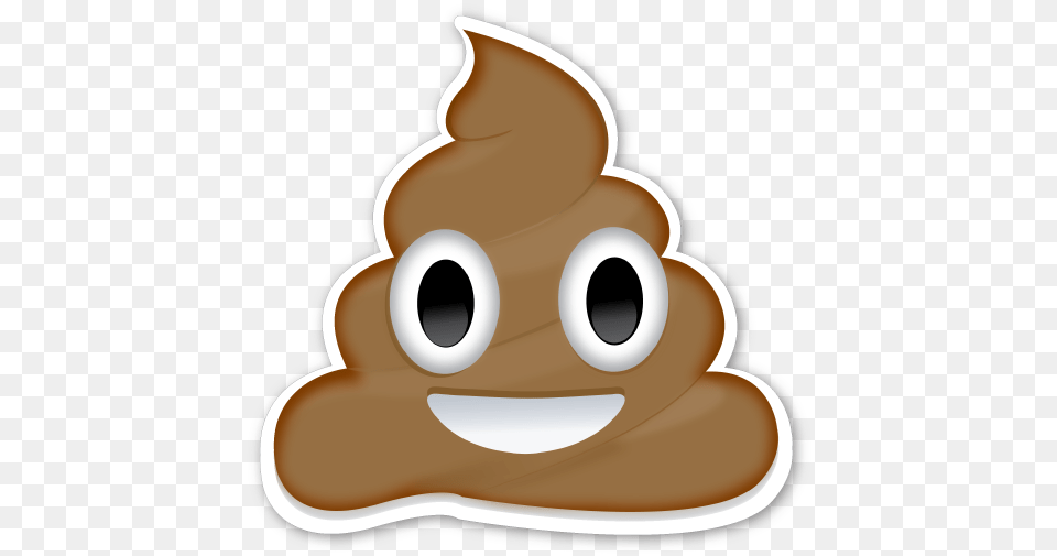 Poo Emoji Sticker, Food, Sweets, Cookie, Cream Free Png