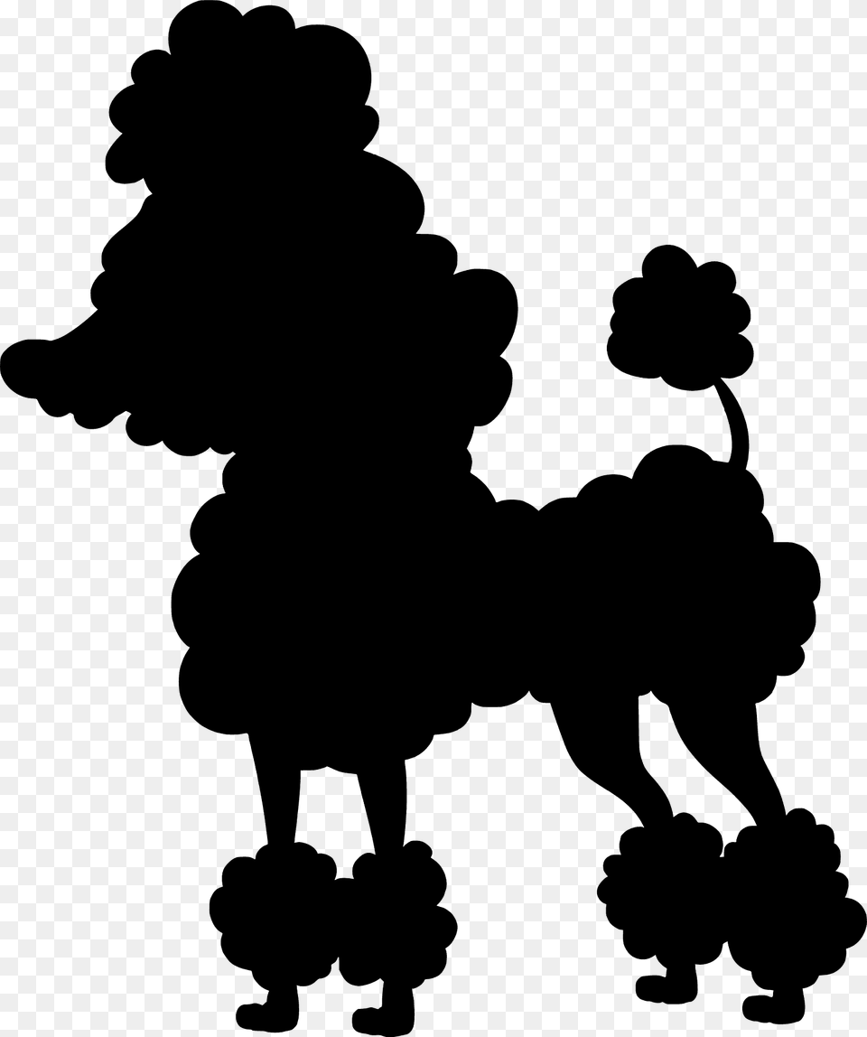 Poodle Silhouette, Animal, Canine, Dog, Mammal Png Image