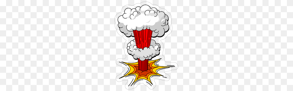 Poof Comic Sticker, Nuclear Png