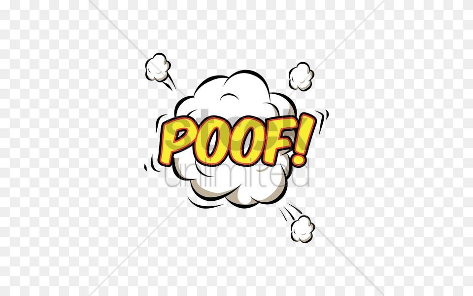 Poof Comic Wording Vector Png Image