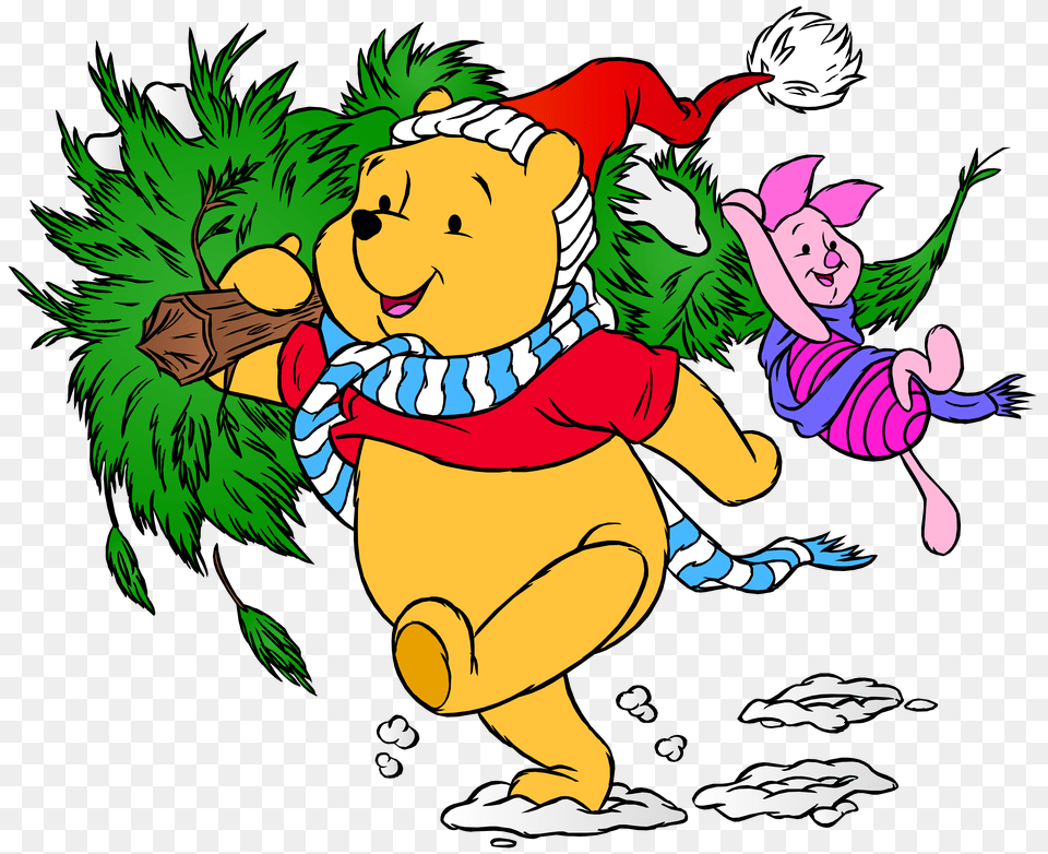 Pooh And Piglet Clipart Christmas Winnie The Pooh, Gray Png Image