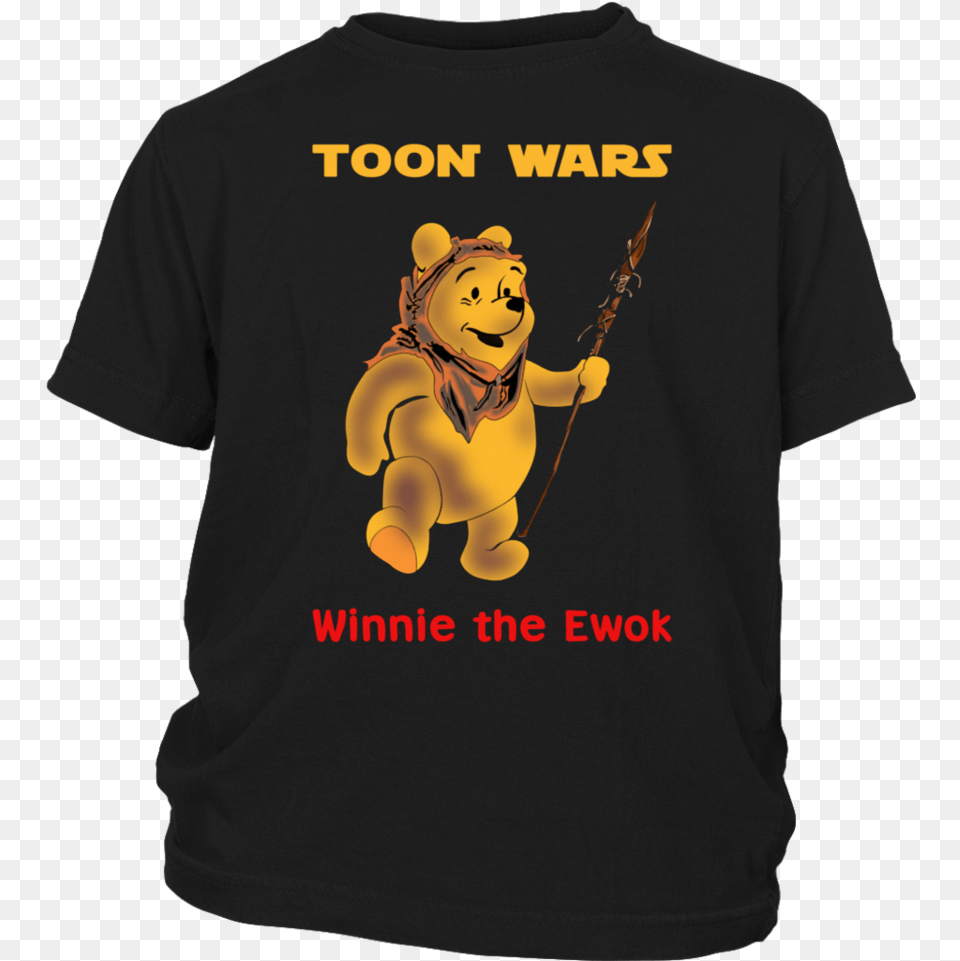 Pooh Bear Toon Wars Winnie The Ewok Shirt No Bitch Niggas Shirt, Clothing, T-shirt, Baby, Person Free Png