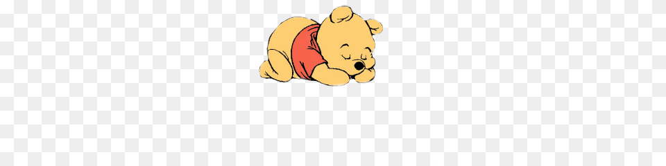 Pooh Poohbear Cartoon, Person, Sleeping, Baby, Face Free Png