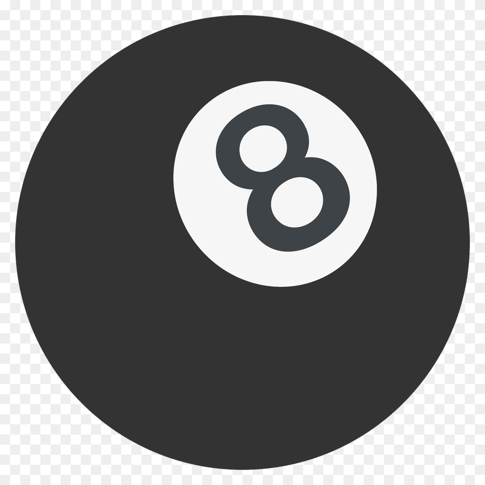 Pool 8 Ball Emoji Clipart, Symbol, Text, Number Free Png
