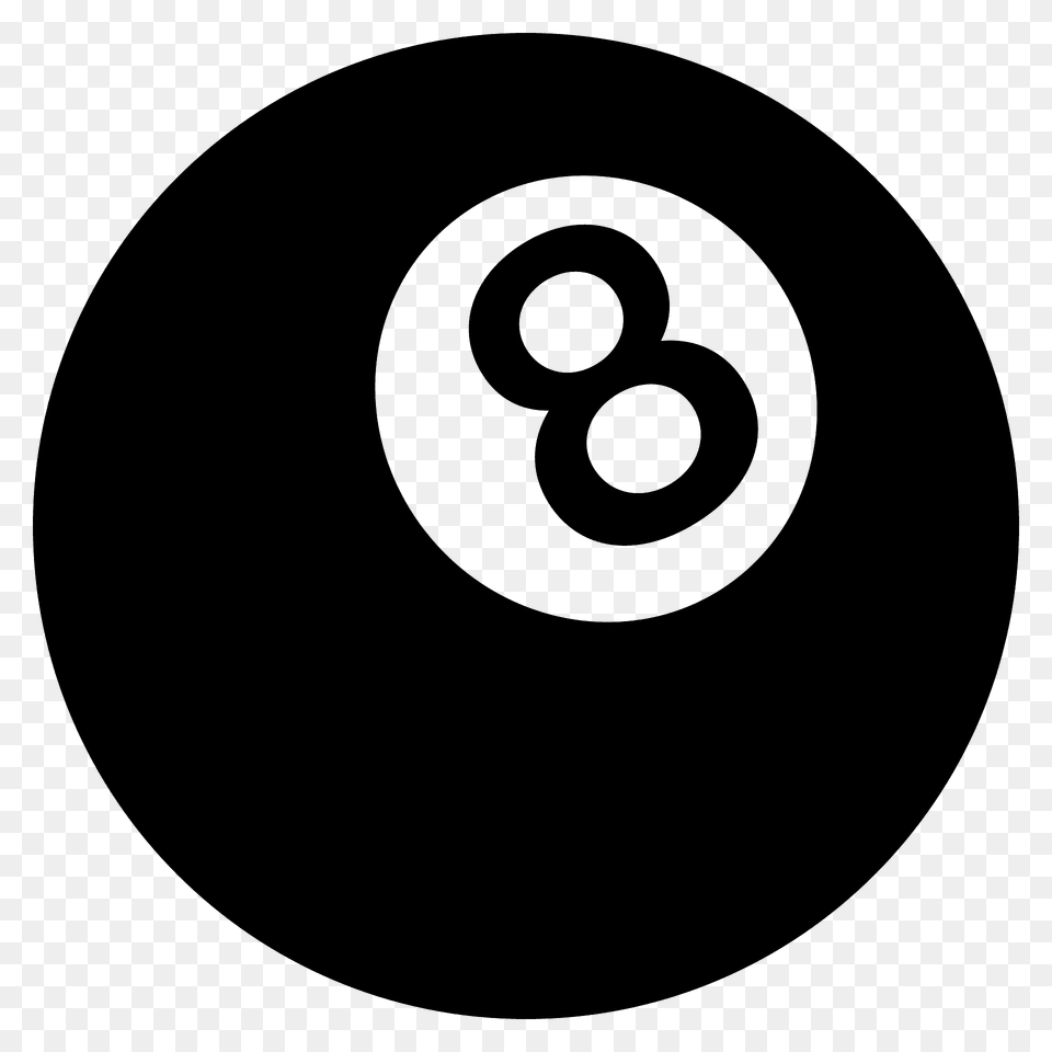 Pool 8 Ball Emoji Clipart, Disk, Text, Symbol, Number Png