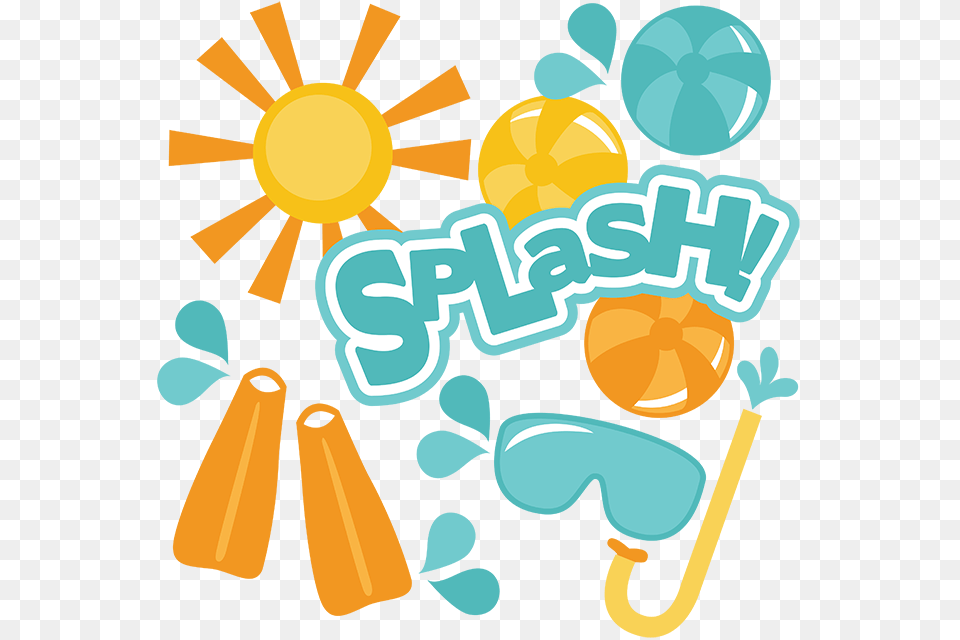 Pool Clipart Splash Pad, Advertisement, Art, Graphics, Poster Png Image
