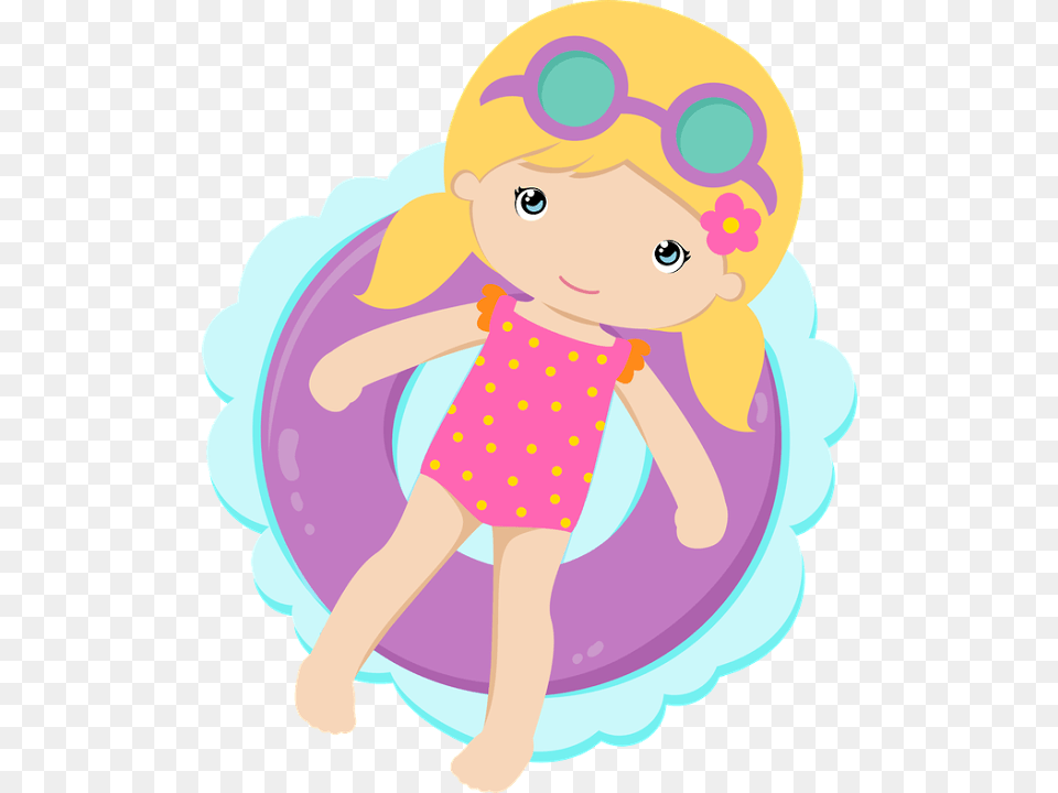 Pool Clipart Summer Season Pool Girl Clipart, Baby, Person, Toy, Face Free Png
