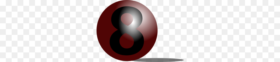 Pool Eight Ball Burgundy Clip Art, Symbol, Number, Text, Alphabet Free Png