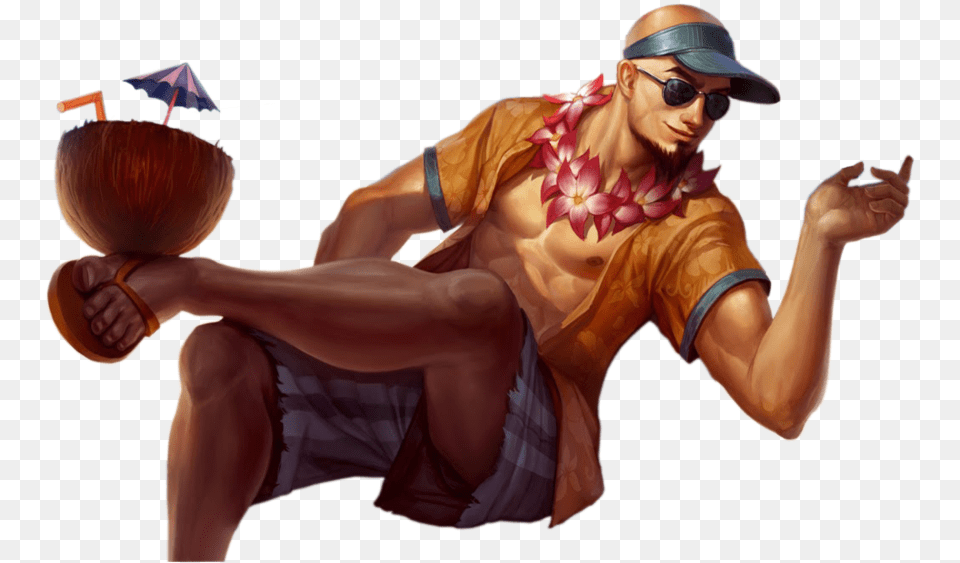 Pool Party Lee Sin Splash, Accessories, Sunglasses, Male, Person Free Png
