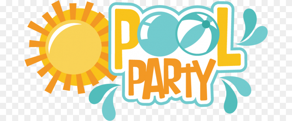 Pool Party Scrapbook Title Pool Pool Party, Art, Graphics, Logo, Outdoors Free Transparent Png