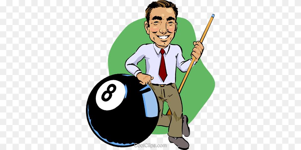 Pool Player With Eight Ball Royalty Vector Clip Art, Adult, Male, Man, Person Free Png Download