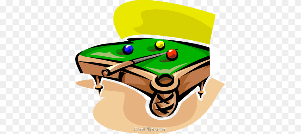Pool Table Royalty Vector Clip Art Illustration, Indoors, Furniture, Billiard Room, Pool Table Free Transparent Png