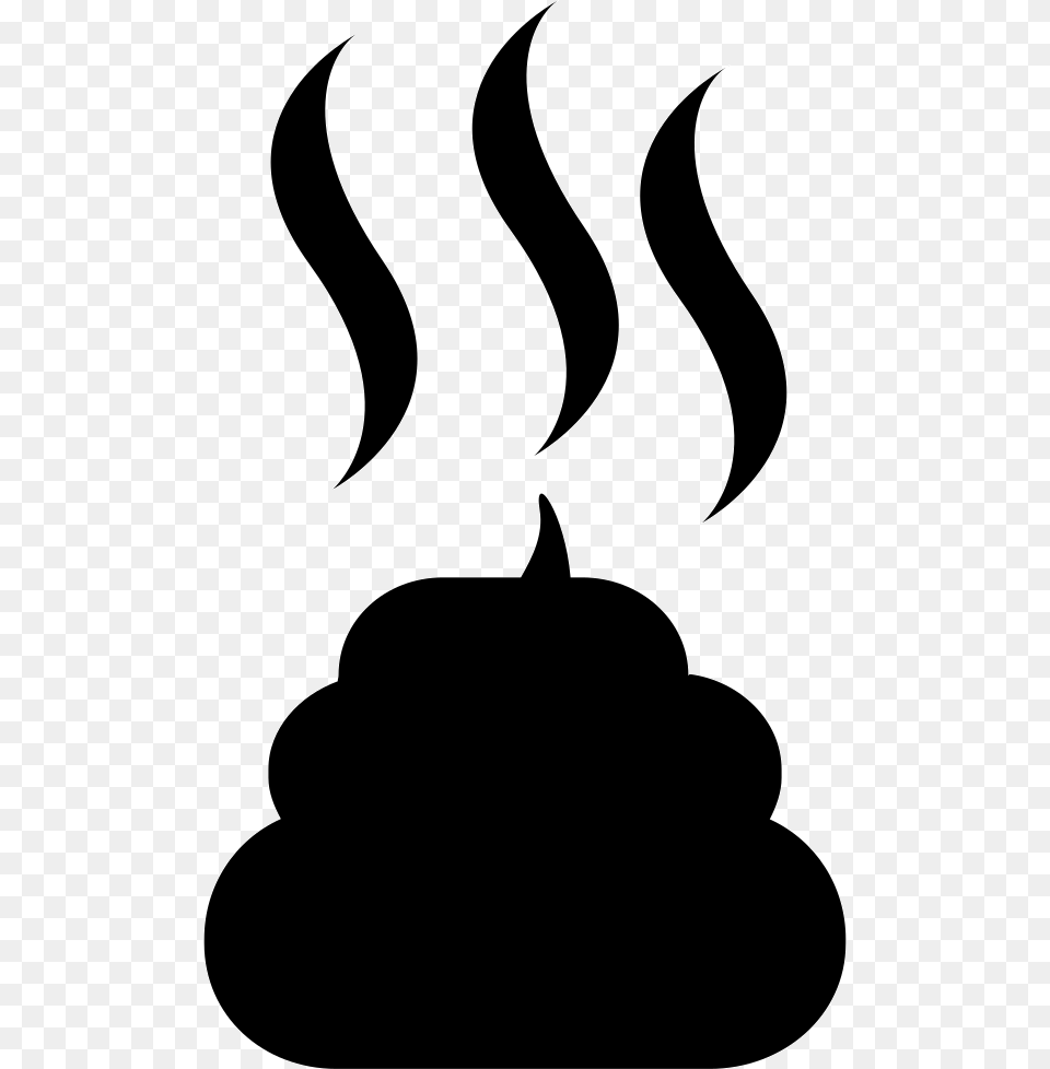 Poop, Stencil, Silhouette, Fire, Flame Free Png Download